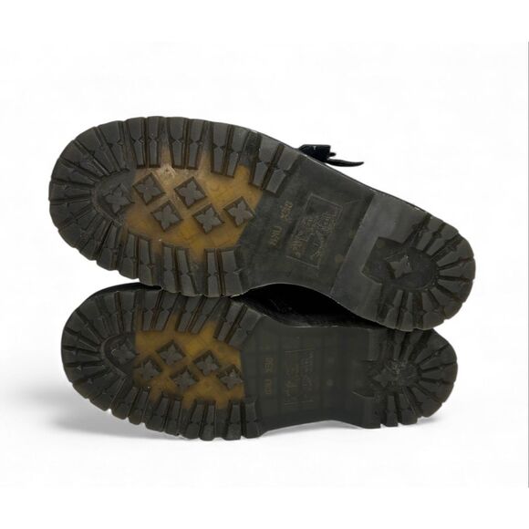 Dr Martens Doc Martens Devon Heart Platform Boots Ankle Black Leather Women 10 - Picture 10 of 10